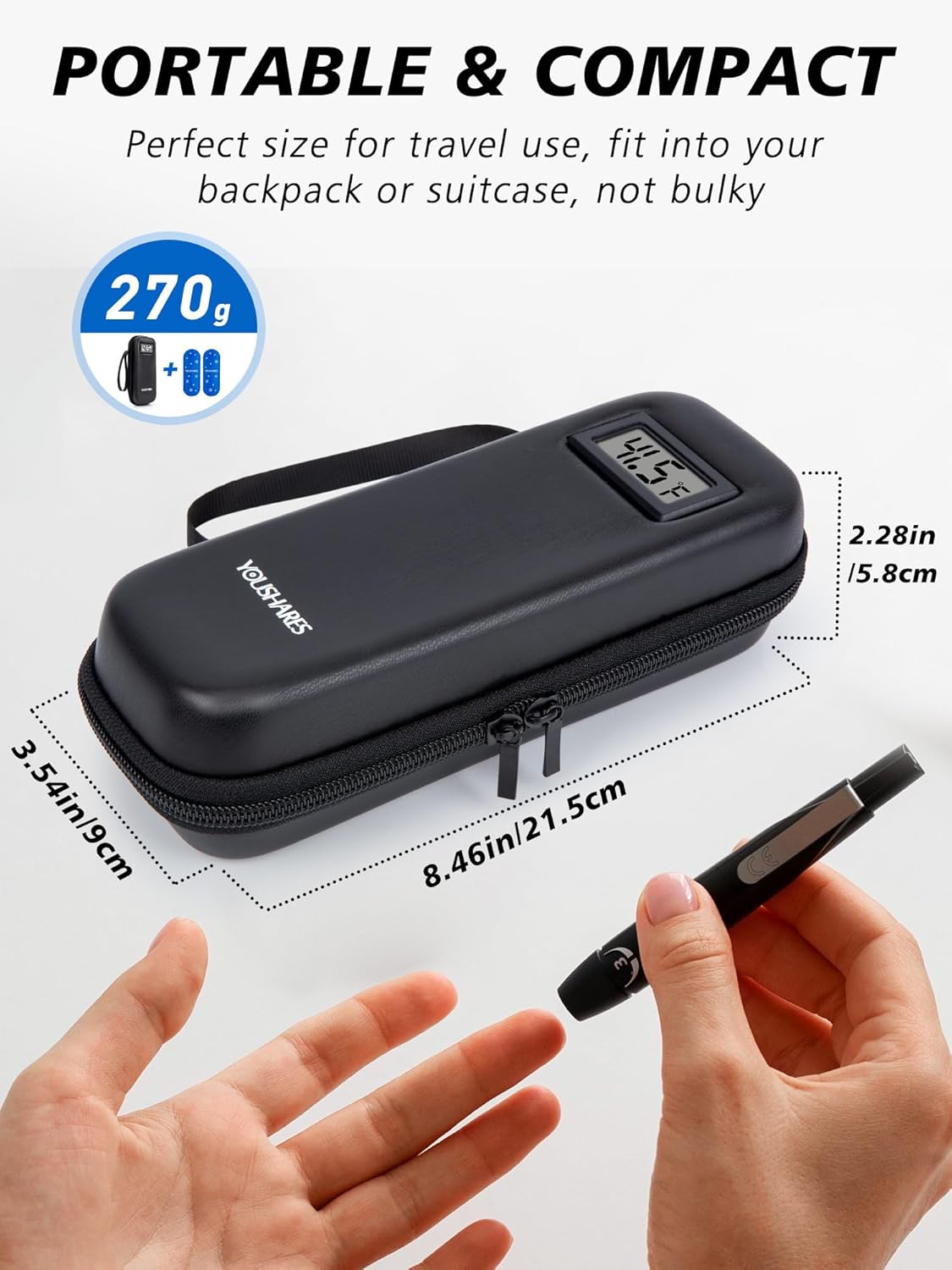 YOUSHARES Insulin Cooler Travel Case